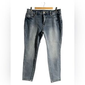 Time and Tru High Rise Skinny Jeans with Distressed Look